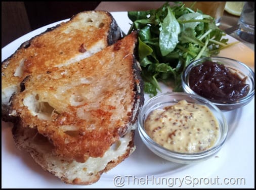 Grilled Cheese with Mustard and Onion Marmalade at The Spotted Pig