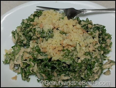 Kale Salad with Peanut Dressing