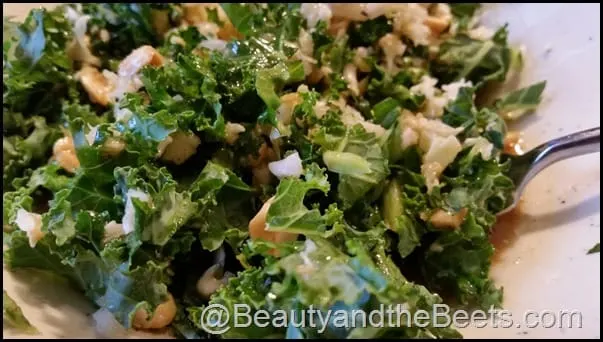 Kale Salad with Peanut Dressing