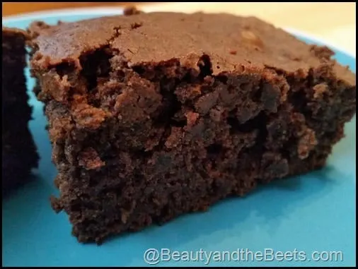 Two ingredient brownie Beauty and the Beets