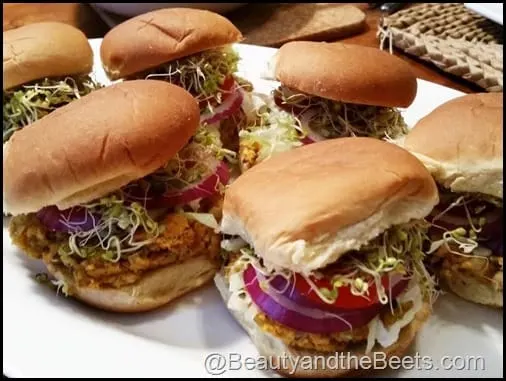 Sweet Potato Black Eyed Peas Sliders