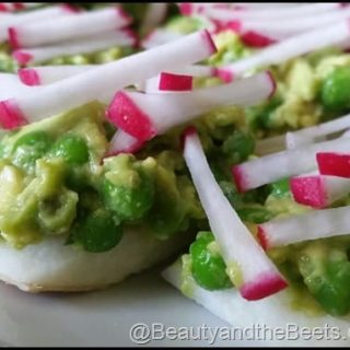 Pea Avocado Radish Stack