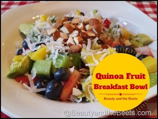Quinoa Fruit Breakfast Bowl Beauty and the Beets