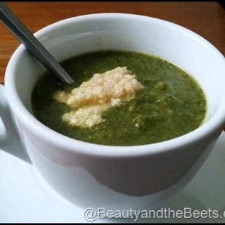 Broccoli, Spinach and Kale Soup