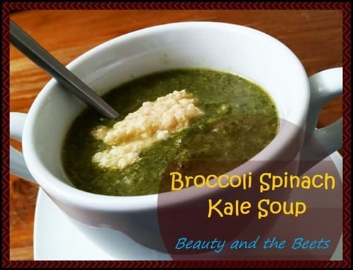 Broccoli Spinach Kale Soup from Beauty and the Beets