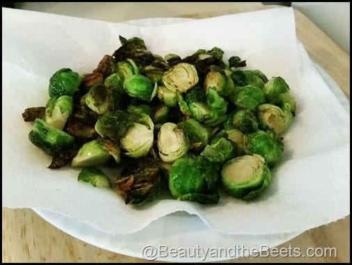Fried Brussel Sprouts Beauty and the Beets