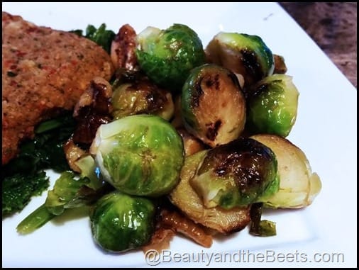 Brussels Sprout, Pears and Walnuts Beauty and the Beets dot com