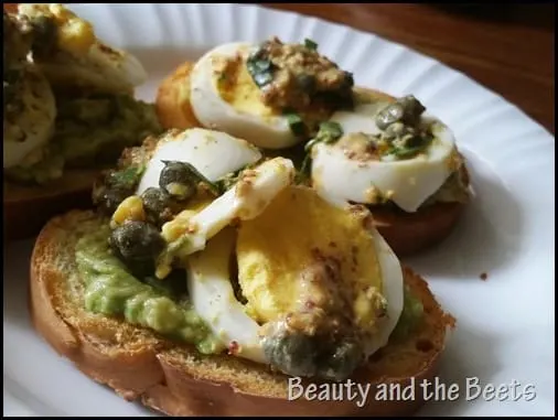 Avocado Toast with Egg Gribiche Beauty and the Beets