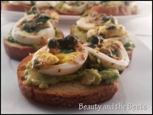 Egg Gribiche on Avocado Toast for Brunch Beauty and the Beets