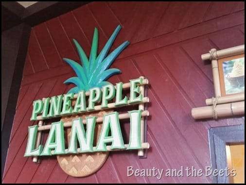 Pineapple Lanai Polynesian Resort Beauty and the Beets