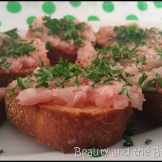 Braised Radish and Butter on French Bread