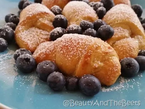 Blueberry French Toast Crescents Beauty and the Beets