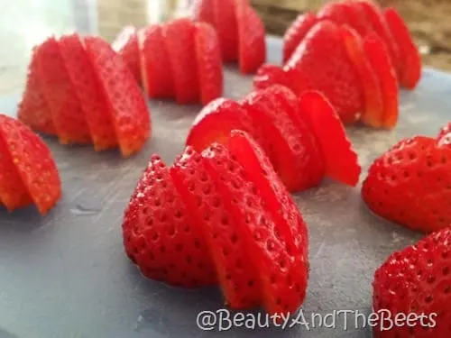 Fresh Sliced Strawberries Beauty and the Beets