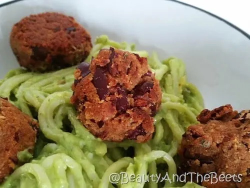Avocado Pasta with Beanball Beauty and the Beets