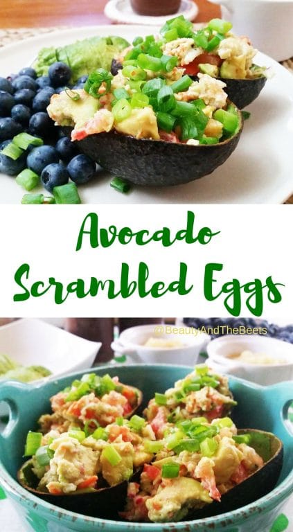 Avocado Scrambled Eggs pinterest Beauty and the Beets