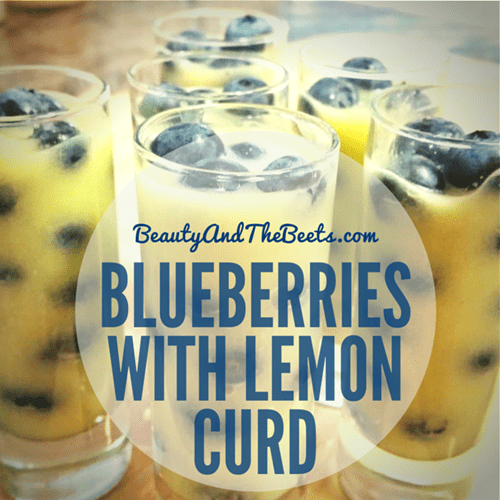 Blueberries with Lemon Curd BeautyAndTheBeets