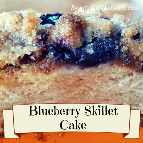 Blueberry Skillet Cake Beauty and the Beets