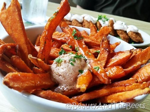 Three Birds Tavern Sweet Potato Fries Beauty and the Beets