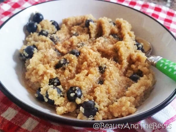 Blueberry Maple Breakfast Quinoa Beauty and the Beets