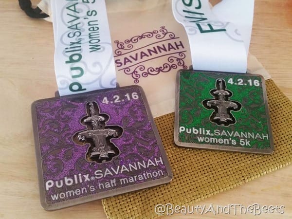 Publix Savannah Women's Half Marathon 2016 bling