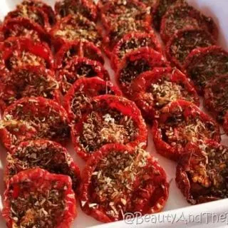 Slow Roasted Herb Tomatoes