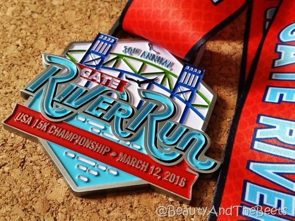 Gate River Run 2016 medal Beauty and the Beets