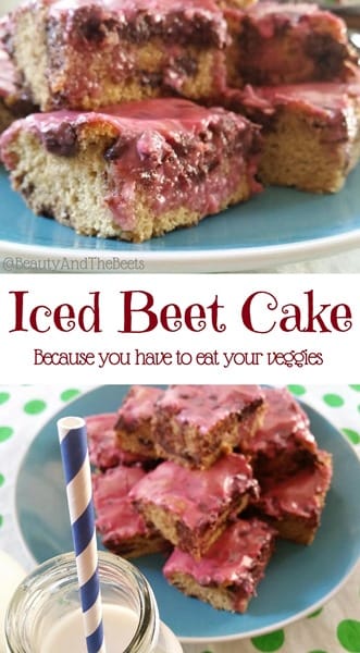 Iced Beet Cake Beauty and the Beets #sundaySupper #ChewsVeggies