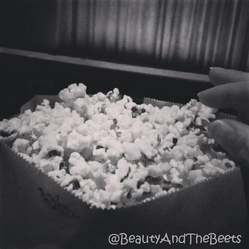 Popcorn at The Paris Theatre NYC Beauty and the Beets