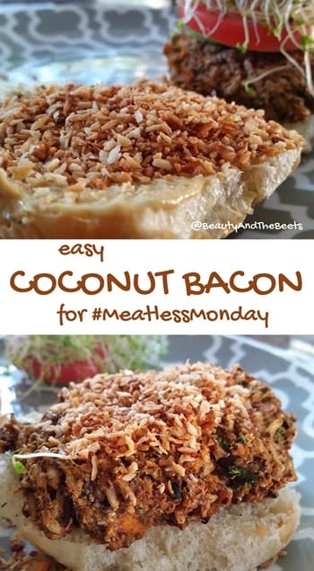 easy Coconut Bacon for #MeatlessMonday Beauty and the Beets