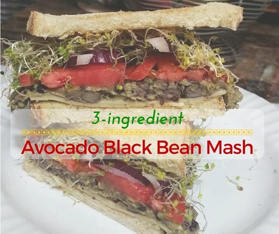 Beauty and the Beets Avocado Black Bean Mash (1)