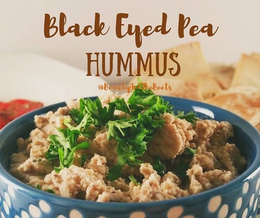 Beauty and the Beets Black Eyed Pea Hummus