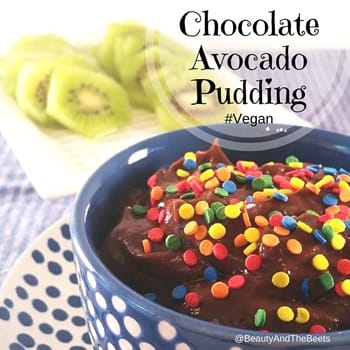 Chocolate Avocado Pudding #Vegan Beauty and the Beets