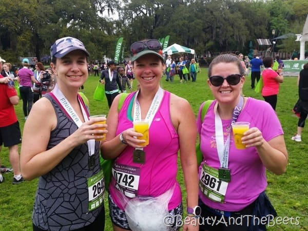 Publix Savannah Womens Half Marathon mimosas and juice Beauty and the Beets