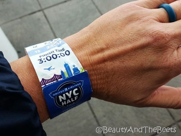 United Airlines NYC Half qalo ring and pace band Beauty and the Beets