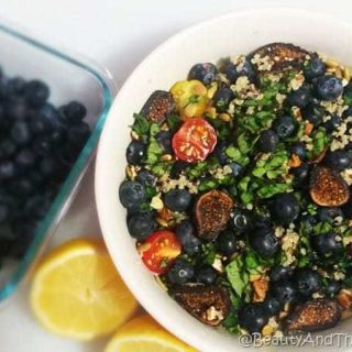 Blueberry and Fig Quinoa Salad with Lemon and Basil