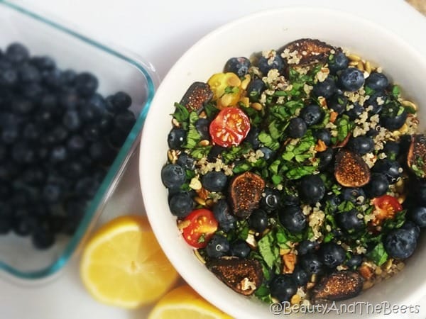 Blueberry and Fig Quinoa Salad Wish Farms Beauty and the Beets