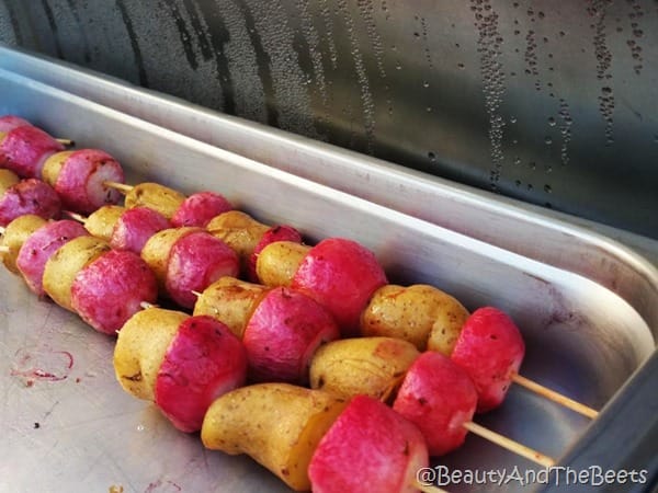 grilled potato and radish #FWCon Beauty and the Beets