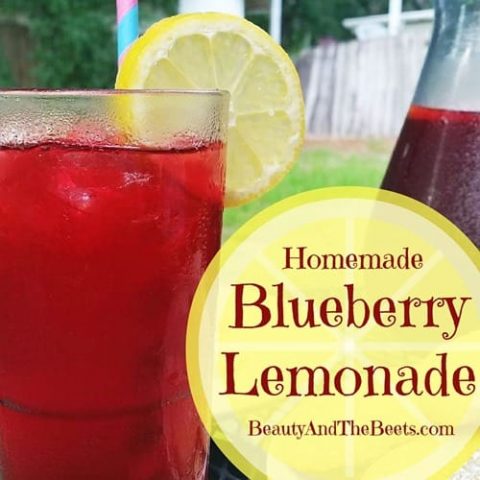 Homemade Blueberry Lemonade #SundaySupper