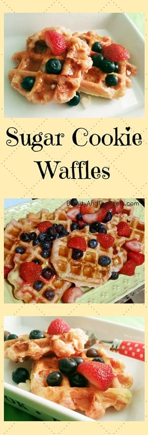 Sugar Cookie Waffles by Beauty and the Beets