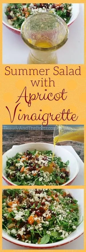 Summer Salad Apricot Vinaigrette recipe Beauty and the Beets (1)