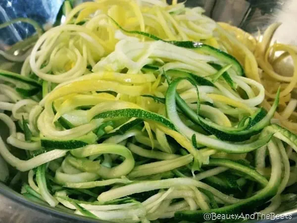 Squoodles And Zoodles With Roasted Tomatoes Beauty And The Beets