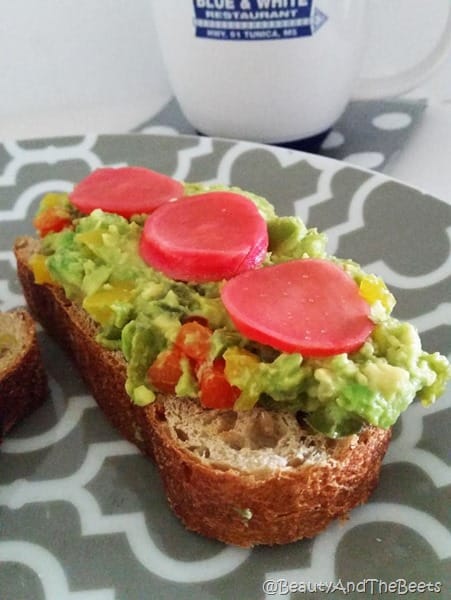 Avocado Toast with Pickled Radish Beauty and the Beets (10)