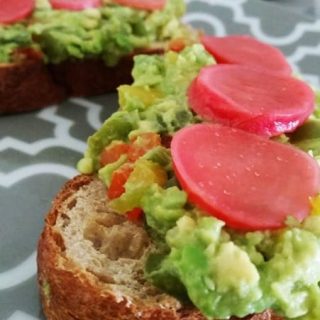 Avocado Toast with Pickled Radish