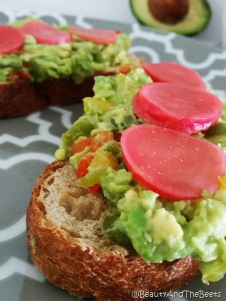 Avocado Toast with Pickled Radish Beauty and the Beets (3)