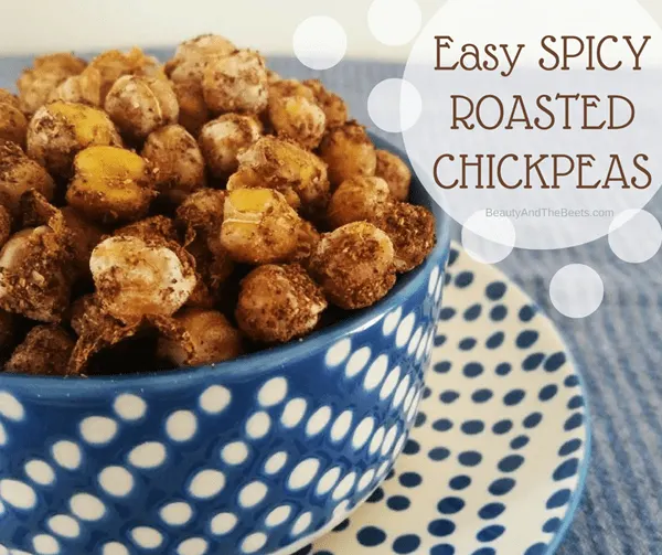Beauty and the Beets Easy Spicy Roasted Chickpeas