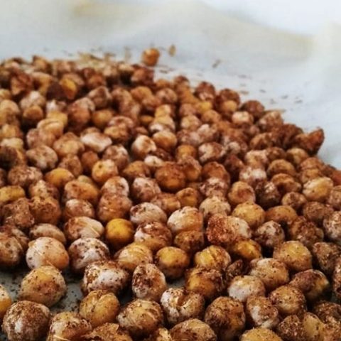 Easy Spicy Roasted Chickpeas