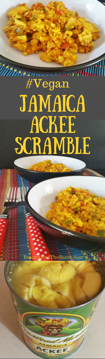 Beauty and the Beets Jamaica Ackee Scramble