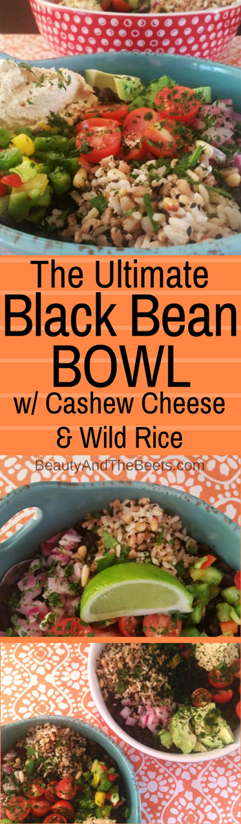 Black Bean BOWLS Cashew Cheese Wild Rice Beauty and the Beets (2)