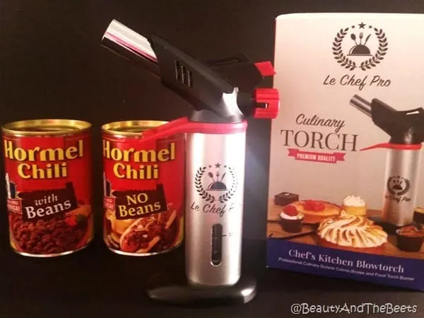 Le Chef Pro Culinary Torch Hormel Chili Beauty and the Beets