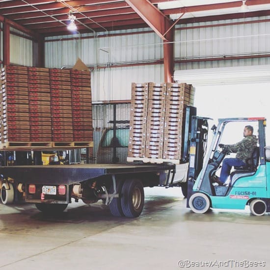 Grimes Produce Company forklift Beauty and the Beets